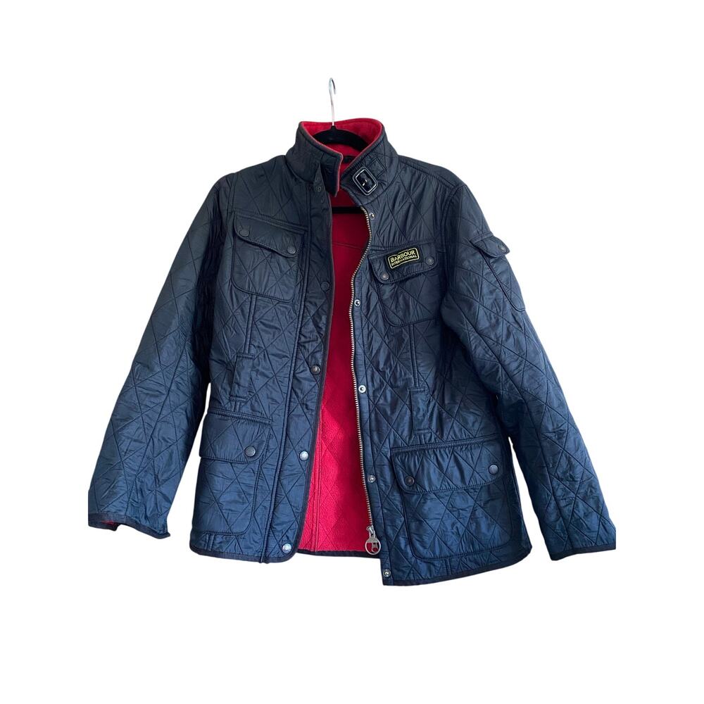 Barbour International Polarquilt Women's Jacket Black Size 8